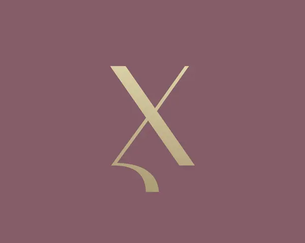 Bokstaven Logotyp Ikon Design Klassisk Stil Lyx Monogram Royaltyfria illustrationer