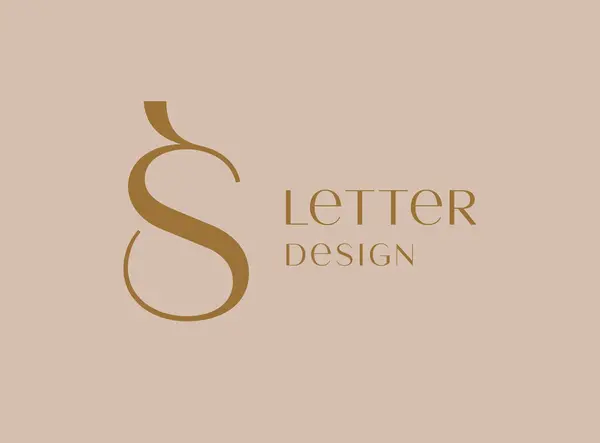Letra Diseño Del Icono Del Logotipo Monograma Lujo Estilo Clásico Vector De Stock