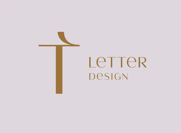 Letter Logo Icoon Ontwerp Klassieke Stijl Luxe Monogram Stockillustratie