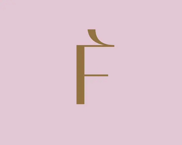Harfi Logo Ikonu Tasarımı Klasik Tarz Lüks Monogram Stok Illüstrasyon
