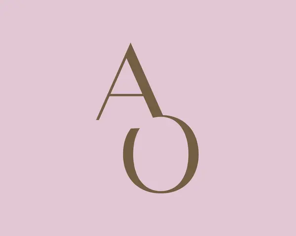 Дизайн Иконки Логотипа Монограмма Классическом Стиле Стоковый вектор