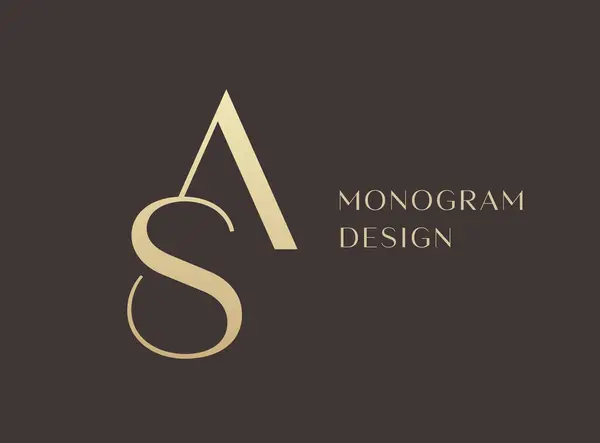 Письмо Логотип Дизайн Иконки Монограмма Классическом Стиле Лицензионные Стоковые Векторы