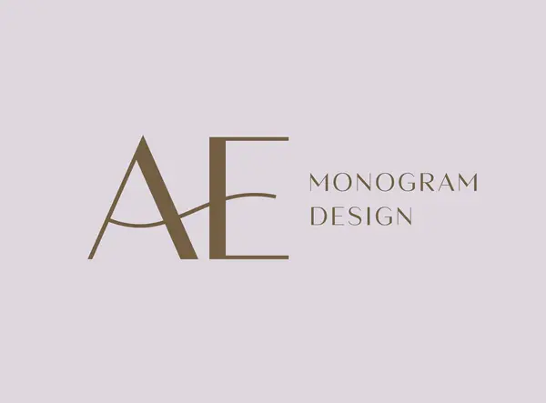 Lettre Logo Icône Design Style Classique Initiales Luxe Monogramme Graphismes Vectoriels
