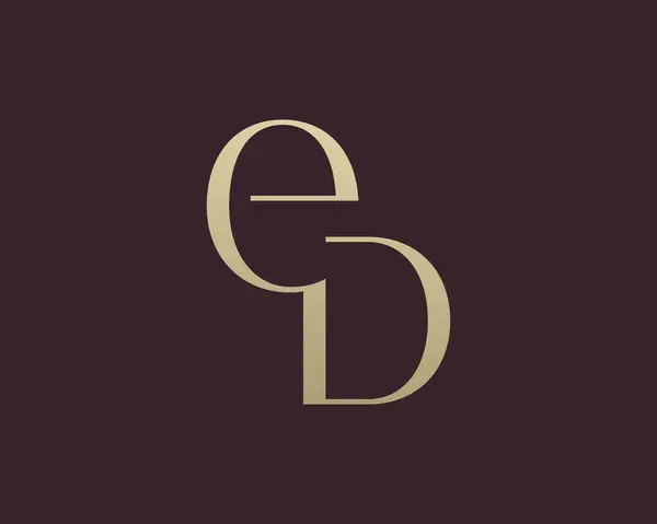 Projekt Ikony Logo Litery Klasyczny Styl Luksusowe Inicjały Monogram Wektor Stockowy