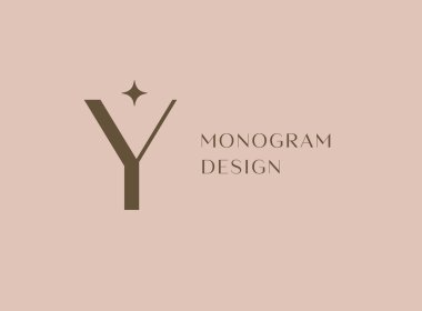 YI or IY letter logo icon design. Classic style luxury initials monogram. clipart