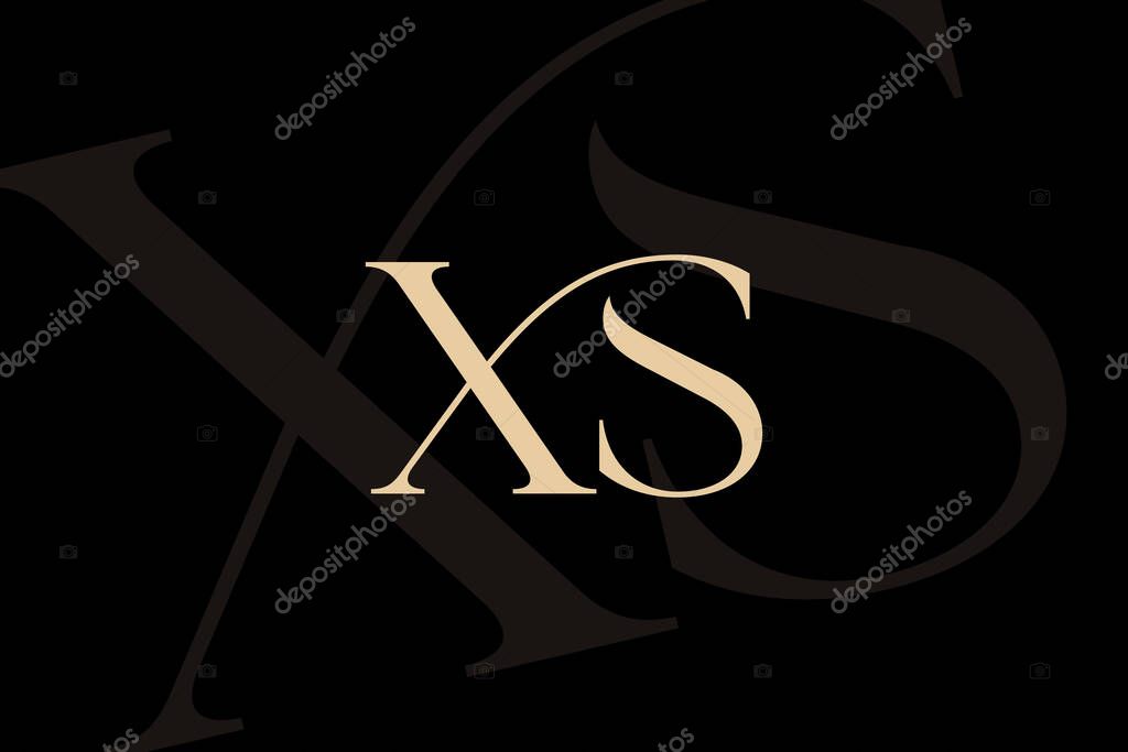 XS or SX letter logo icon design. Classic style luxury initials monogram.