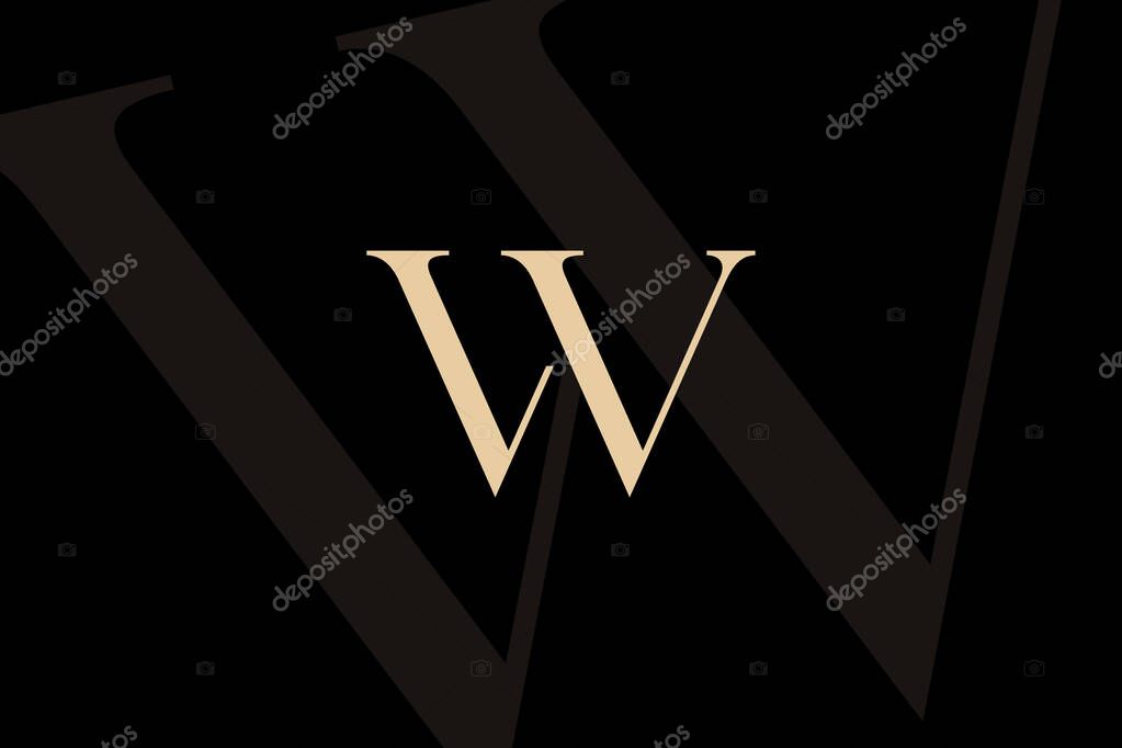 VV letter logo icon design. Classic style luxury initials monogram.