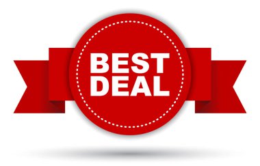 Kırmızı vektör afiş iyi anlaşma