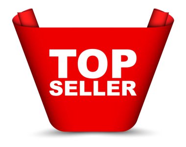 Kırmızı vektör afiş üst satıcı