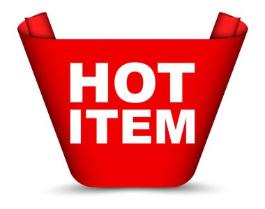 Kırmızı vektör afiş sıcak öğesi