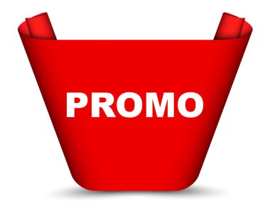 Kırmızı vektör afiş promo