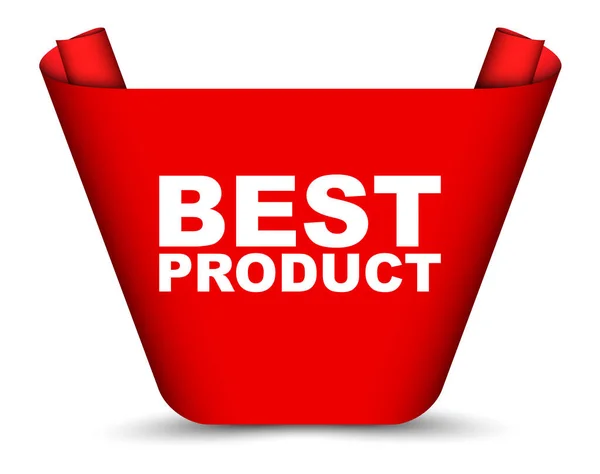 Červený Vektor Nápis Nejlepší Produkt — Stockový vektor