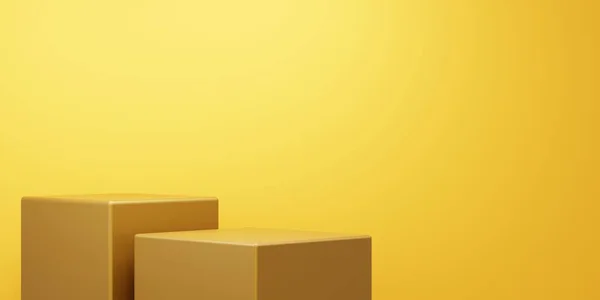 Візуалізація Коричневого Абстрактного Геометричного Жовтого Фону Реклами Технології Вітрини Їжі — стокове фото