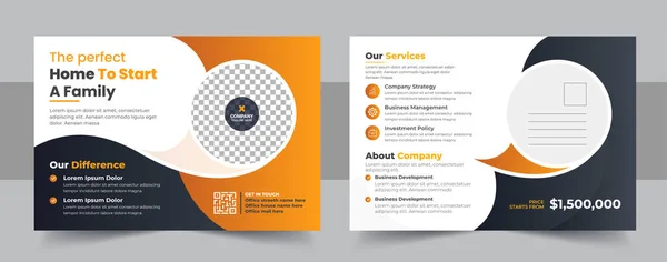 Şirket gayrimenkul şablonu tasarımı, Modern ve Zarif Ev Satışı Şablonu. Gayrimenkul ve Mülkiyet Kartpostalı, Şirket kartpostalı