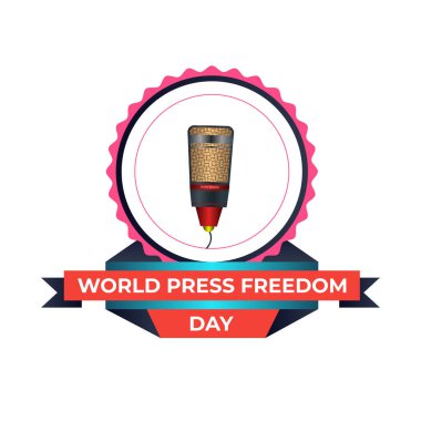 World press freedom day concept vector illustration. World Press Freedom Day or World Press Day to raise awareness of the importance of freedom of the press. End Impunity for Crimes against Journalism
