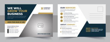 Şirket kartpostal tasarım şablonu. Kurumsal Kartpostal Şablonu Tasarımı, Basit ve Temiz Modern Minimum Kartpostal Şablonu, İş Kartı Düzeni