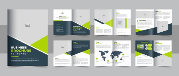 Modèle Brochure Entreprise Créative Mise Page Conception Modèle Brochure Polyvalent — Image vectorielle