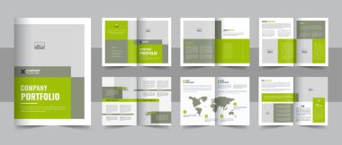 Kurumsal iş tanıtım broşürü kapağı, Modern şirket profil broşürü tasarım düzeni. Şirket profili broşür tasarımı, çoklu iş broşürü tasarımı, şablon tasarımı