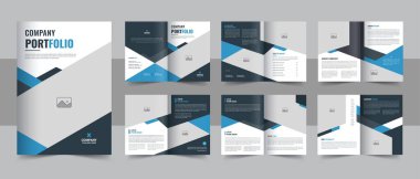 Kurumsal iş tanıtım broşürü kapağı, Modern şirket profil broşürü tasarım düzeni. Şirket profili broşür tasarımı, çoklu iş broşürü tasarımı, şablon tasarımı