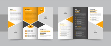Şirket inşaatı ve üç katlı broşür tasarımı, üç katlı profesyonel broşür şürü. İnşaat broşürü ya da şirket profili, şirket inşaat broşürü, iş teklifi, ev yenileme planı