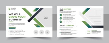 Kurumsal kartpostal tasarım şablonu, inanılmaz ve modern kartpostal tasarımı, şık bir şirket eddm kartpostal tasarımı. Şirket kartviziti, olay kartı tasarımı hazır olsun. inanılmaz ve modern eddm kartpostal tasarımı şablonu düzeni