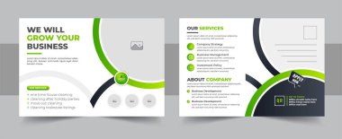 Kurumsal kartpostal tasarım şablonu, inanılmaz ve modern kartpostal tasarımı, şık bir şirket eddm kartpostal tasarımı. Şirket kartviziti, olay kartı tasarımı hazır olsun. inanılmaz ve modern eddm kartpostal tasarımı şablonu düzeni