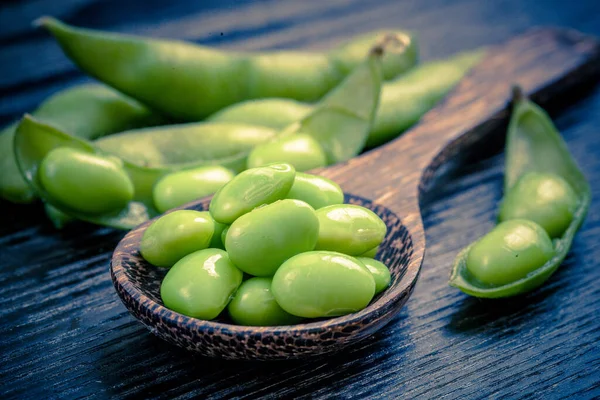 緑大豆を煮て和食 — ストック写真