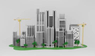 İnşaat planı mimari taslak 3D görüntüleme