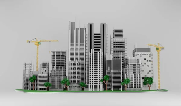 İnşaat planı mimari taslak 3D görüntüleme