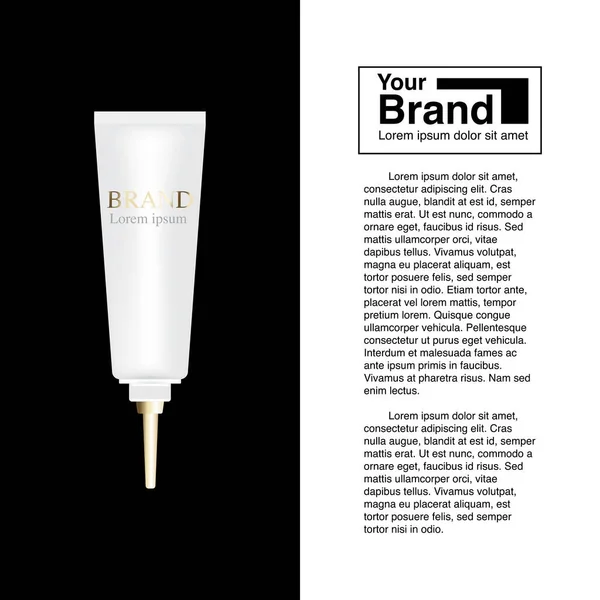 Akne Krém Kozmetikai Reklám Koncepció Illusztráció Eps10 Vektor Használat Bannerhez — Stock Vector