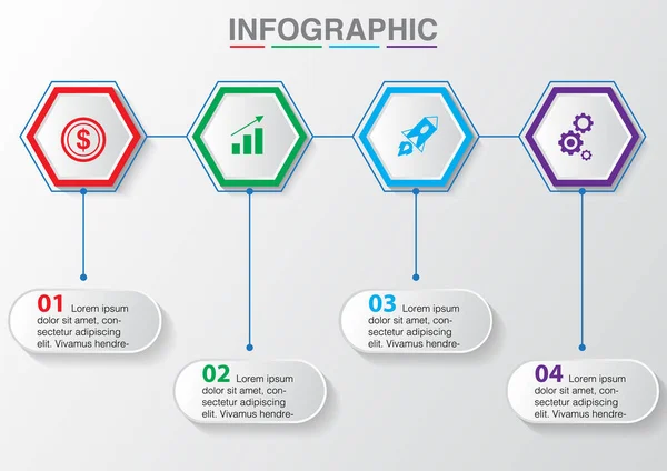 Infographic Πρότυπο Σχεδιασμού Διάνυσμα Eps10 Χρήση Για Banner Φυλλάδιο Ταπετσαρία — Διανυσματικό Αρχείο