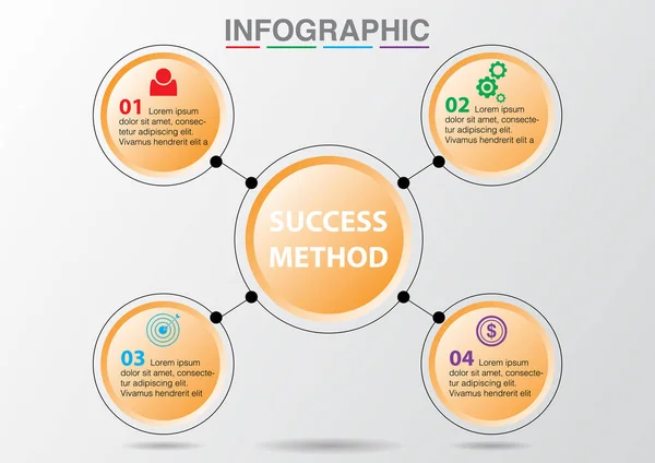 Infographic tasarım şablonu. EPS10 Vektörü. Pankart, broşür, duvar kağıdı, web sitesi, broşür, poster ve diğer tasarım için kullan.