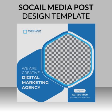 Sosyal medya paylaşımları ve internet reklamları için çevrimiçi moda satışı için flaş satışları ve sosyal medya paylaşım şablonu ile renkli Instagram iletisi.