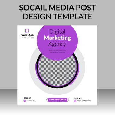 Sosyal Medya Posta Şablonu Dijital Pazarlama Ajansı