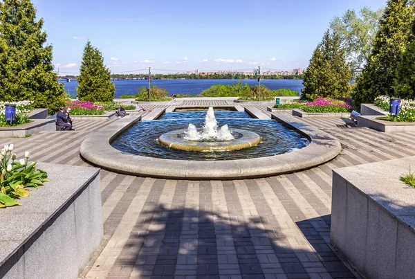 stock image Monument of Eternal Glory, Yavornitsky Avenue, Dnipro city, Ukraine