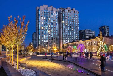 Şenlikli Yeni Yıl Dnepropetrovsk, Uspenskaya Meydanı, Ukrayna