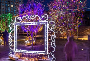 Şenlikli Yeni Yıl Dnepropetrovsk, Uspenskaya Meydanı, Ukrayna