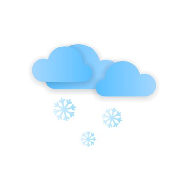 Modern weather icons. Flat vector symbols on white background