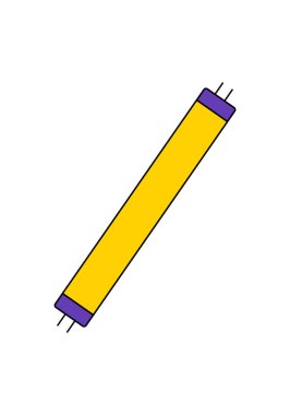 Ampul çizgisi simgesi vektörü, beyaz arkaplanda izole. Fikir işareti, çözüm, düşünme konsepti. Işıklı lamba. Elektrik, parlıyor. Grafik tasarımı için modaya uygun düz stil, web sitesi, UI. EPS