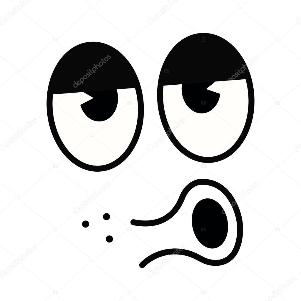 Retro 30S Cartoon Mascot Character Funny Faces 50S 60S Old Vector