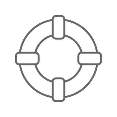 Hayat çizgisi yaz ikonu. Tatil ikonu. Vektör işareti kavramı