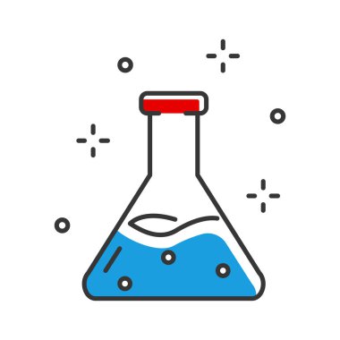 Kan testi ikonu. Web tasarımı için simge, şablonlar. Vektör illüstrasyonu