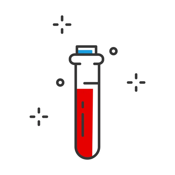 Kan Testi Ikonu Web Tasarımı Için Simge Şablonlar Vektör Illüstrasyonu — Stok Vektör