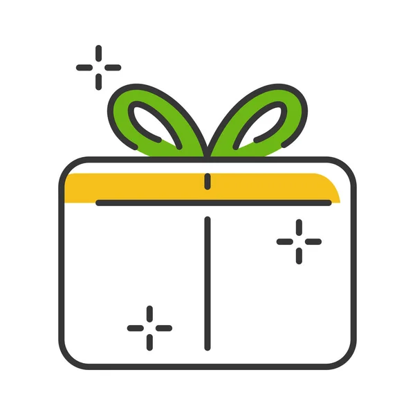 Ікона Gift Box Має Шаблон Ікона Магазину Pixel — стоковий вектор