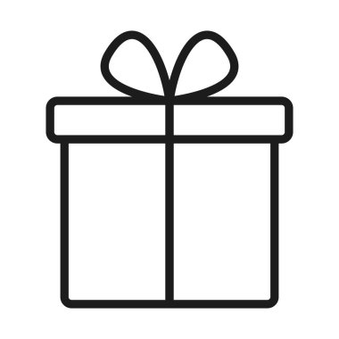 Hediye hattı simgesi. Tatil tabelası. Vektör illüstrasyonu