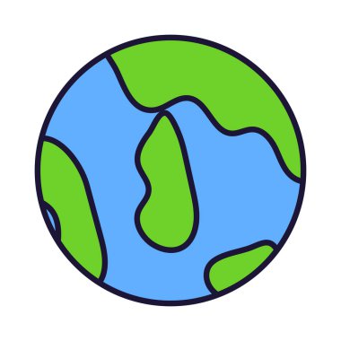 Web sitesine veya internet hattı resim simgesine girmek için tıklayın. Vektör illüstrasyonu