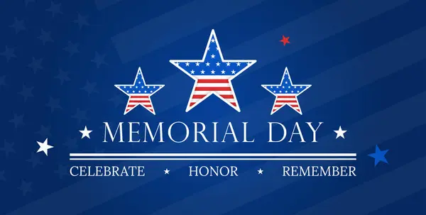 Happy Memorial Day Hintergrund Nationale Amerikanische Feiertagsillustration Amerikanische Flagge Und Stockvektor