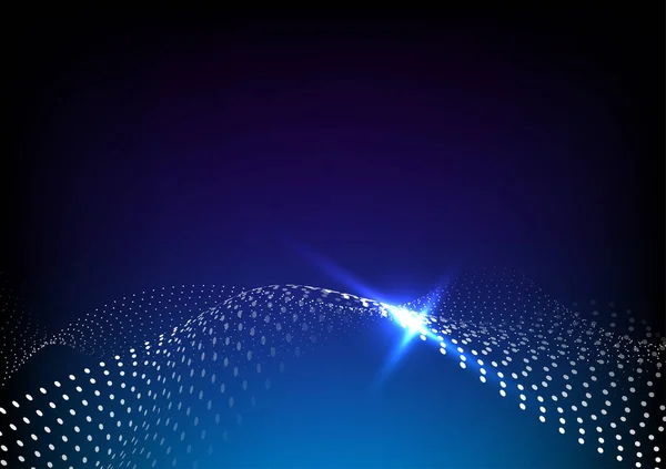 技術のベクトル図抽象的な背景ネットワーク粒子の背景 — ストックベクタ