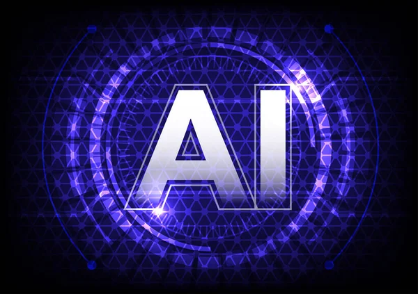 Inteligencia Artificial Fondo Abstracto — Archivo Imágenes Vectoriales