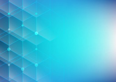 Soyut küp altıgen şekilli arka plan. Dijital teknoloji kavramı